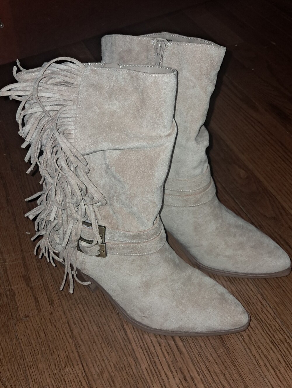 Steve Madden Fringe Cowgirl Boots Size 8